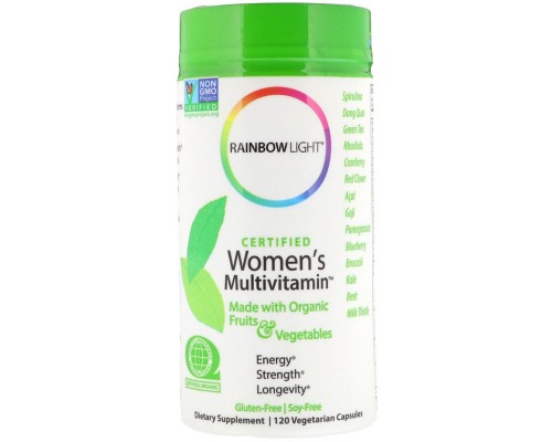 Мультивітамін Rainbow Light Мультивітаміни для жінок, Сертифіковані, Certified Wome (RLT-80001) Мультивітамін Rainbow Light Мультивітаміни для жінок, Сертифіковані, Certified Wome (RLT-80001)