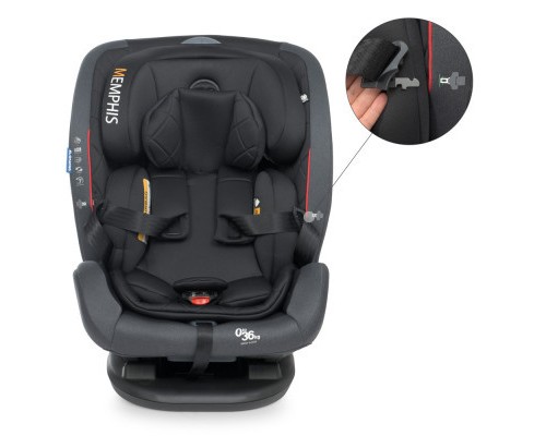 Автокрісло El Camino ME 1093 Memphis Iso-Fix (0-36кг) shadow black (ME 1093 shadow black)