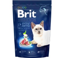 Сухий корм для кішок Brit Premium by Nature Cat Sterilized Lamb 1.5 кг (8595602553167)
