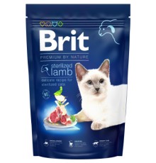 Сухий корм для кішок Brit Premium by Nature Cat Sterilized Lamb 1.5 кг (8595602553167)