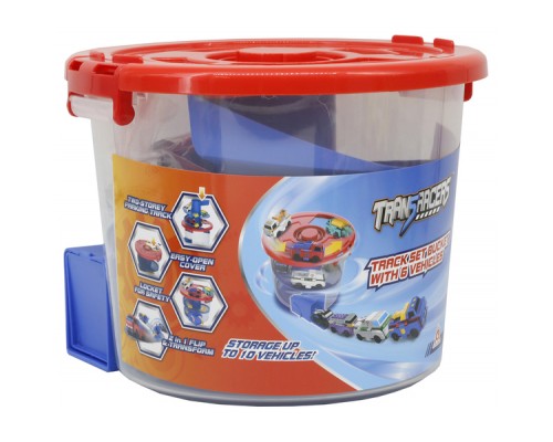 Машина TransRacers Автотрек-відро з машинками , 6 штук (6586372) Машина TransRacers Автотрек-відро з машинками , 6 штук (6586372)