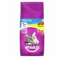 Сухий корм для кішок Whiskas для стерілізованих з куркою 14 кг (5900951259418)