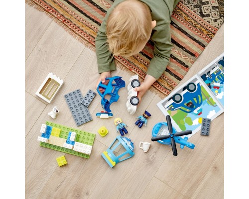 Конструктор LEGO DUPLO Town Поліцейська ділянка та вертоліт 40 деталей (10959)