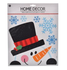 Новорічні наклейки Jumi Сніговик 38 х 31 см (5900410891005)