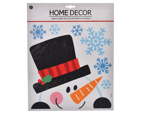 Новорічні наклейки Jumi Сніговик 38 х 31 см (5900410891005)