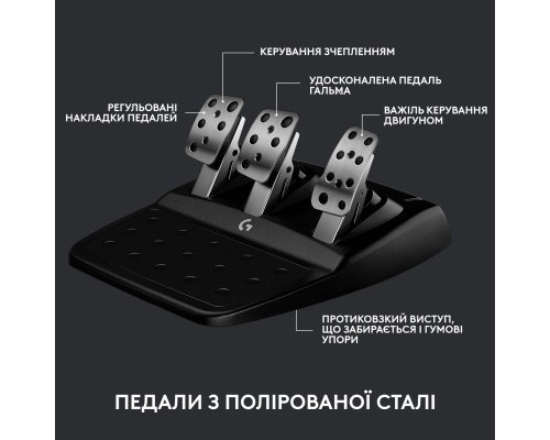 Кермо Logitech G923 Racing Wheel and Pedals for Xbox One and PC Black (941-000158)