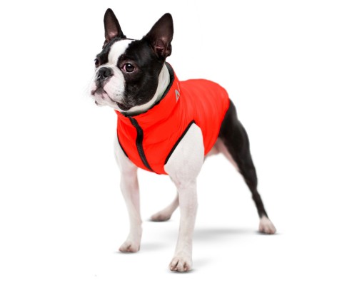 Курточка для тварин Airy Vest двостороння S 35 червоно-чорна (1603)