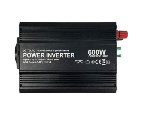 Автомобільний інвертор Bottari DC 12V - AC 230V 600W (54655-IS)