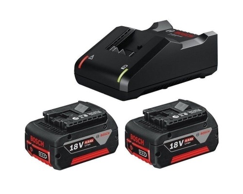 Набір акумулятор + зарядний пристрій Bosch 2xGBA 18Вх4.0Ah + GAL 18V-40 (1.600.A01.9S0)