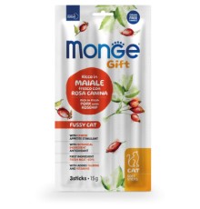 Ласощі для котів Monge Gift Fussy Cat свинина з шипшиною і сиром 15 г (8009470085250)