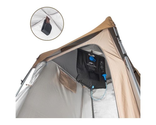 Намет Naturehike NH21ZP005 (душ/туалет) Коричневий (6927595779088)