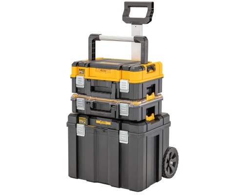 Ящик для інструментів DeWALT комплект TSTAK 2.0 ящик+органайзер+ящик-візок (DWST83411-1)
