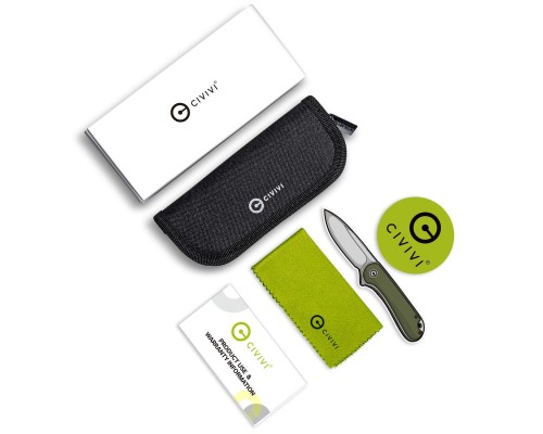 Ніж Civivi ODD 22 Green Micarta Black Blade (C21032-2)