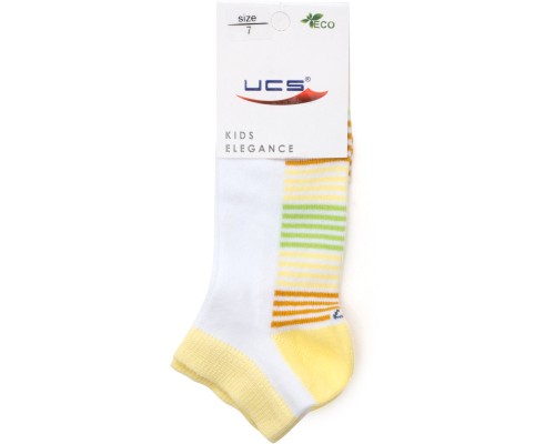 Шкарпетки дитячі UCS Socks в смужку (M0C0201-0089-9G-yellow)