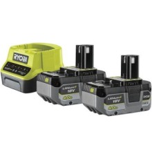 Набір акумулятор + зарядний пристрій Ryobi RC18120-240X, 18В ONE+, 2х4Ah, Lithium+ (5133005092)