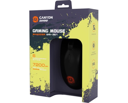 Мишка Canyon Shadder GM-321 USB Black (CND-SGM321)