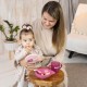 Тарілка дитяча Baboo з кришкою та ложечкою, від 6 місяців (рожева) (9-027)