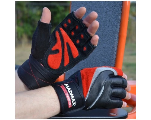 Рукавички для фітнесу MadMax MFG-568 Extreme 2nd edition Black/Red XXL (MFG-568_XXL)
