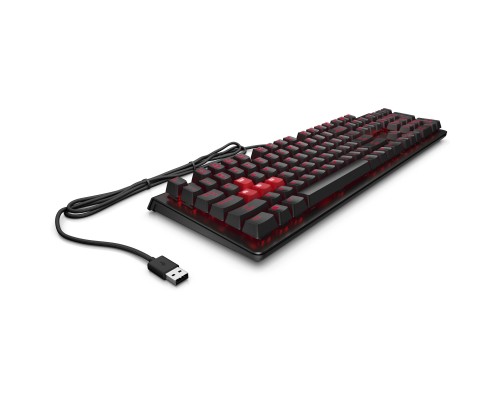 Клавіатура HP OMEN Encoder LED 104key Cherry MX Red USB Black (6YW76AA)