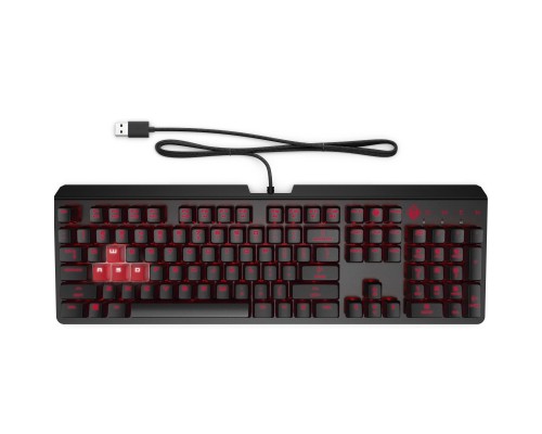 Клавіатура HP OMEN Encoder LED 104key Cherry MX Red USB Black (6YW76AA)
