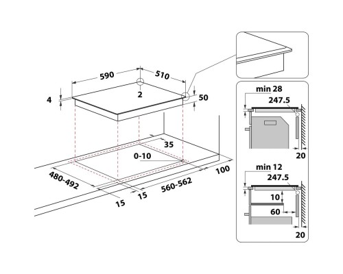 Варочна поверхня Whirlpool WFS5060CPBF