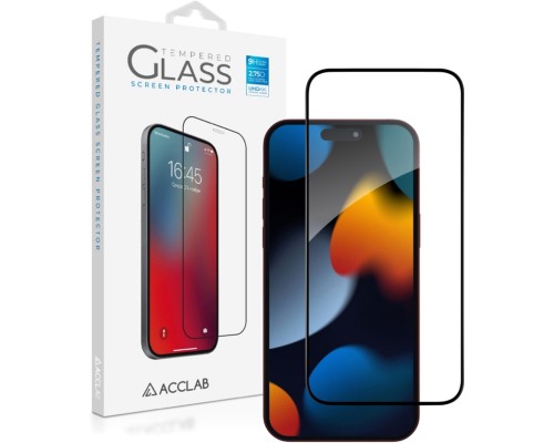 Скло захисне ACCLAB Full Glue Apple iPhone 15 Pro (1283126575389)