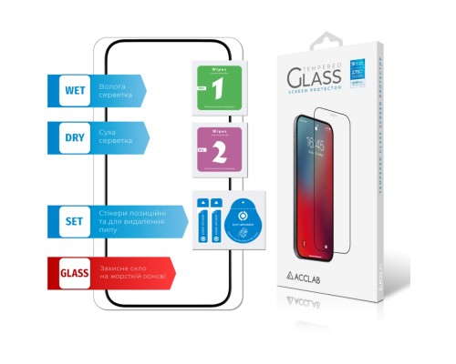 Скло захисне ACCLAB Full Glue Apple iPhone 15 Pro (1283126575389)