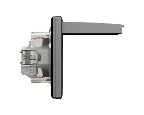 Розетка Schneider Electric ASFORA з кришкою, IP44, антрацит (EPH3100371)