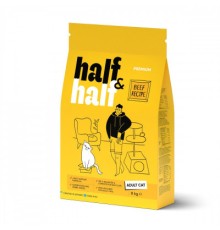 Сухий корм для кішок Half&Half з яловичиною 8 кг (4820261920857)