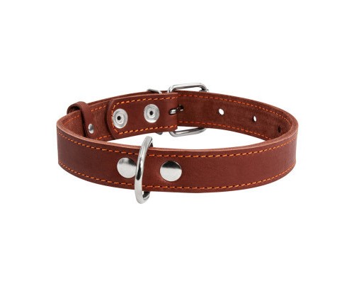 Нашийник для тварин Collar одинарний Ш 25 мм Д 38-50 см коричневий (02196)