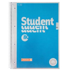 Зошит Brunnen Коледж-блок А4 Premium крапка 80 аркушів блакитний (10 671 47)