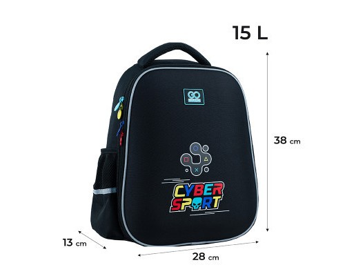 Портфель GoPack Education напівкаркасний 165M-5 Cyber Sport (GO24-165M-5)