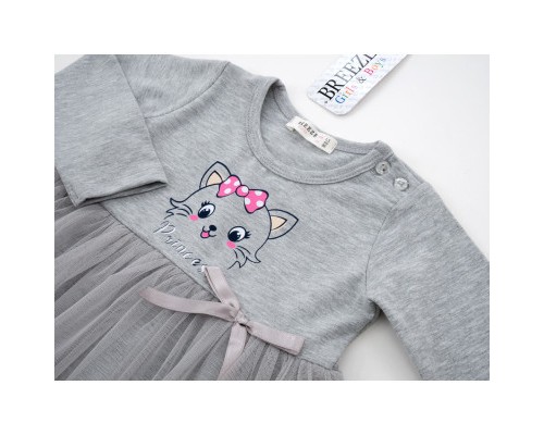 Плаття дитяче Breeze з фатиновою спідницею (19609-110G-gray)