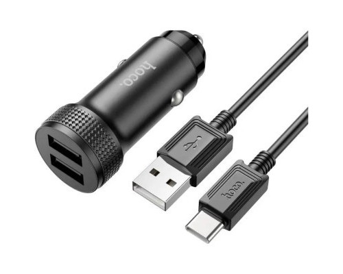 Зарядний пристрій HOCO Z49 Level 2xUSB Black (6931474795663)