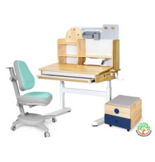 Парта з кріслом Mealux Timberdesk S (парта + крісло + тумба) (BD-685 S+ box BD 920-2 BL+Y-110 TG)