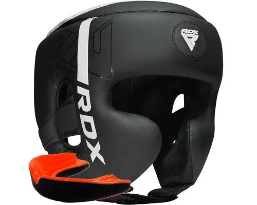 Боксерський шолом RDX F6 KARA Matte White L (HGR-F6MW-L)