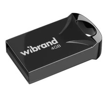USB флеш накопичувач Wibrand 4GB Hawk Black USB 2.0 (WI2.0/HA4M1B) 