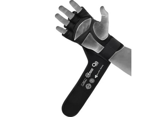 Рукавички для MMA RDX Aura Plus T-17 Black Golden S (GGR-T17BGL-S+)