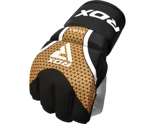 Рукавички для MMA RDX Aura Plus T-17 Black Golden S (GGR-T17BGL-S+)