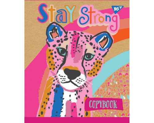 Зошит Yes А5 Rainbow Animal Крафт 12 аркушів лінія (765071)