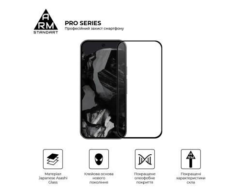 Скло захисне Armorstandart Pro Google Pixel 9 Black (ARM74679) Скло захисне Armorstandart Pro Google Pixel 9 Black (ARM74679)