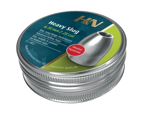 Пульки H&N Slug HP Heavy 6,35 мм 40 г 100 шт/уп (96363404001)