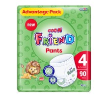Підгузки GOO.N Friend Трусики 9-14 кг Розмір 4 90 шт (F1010117-004)