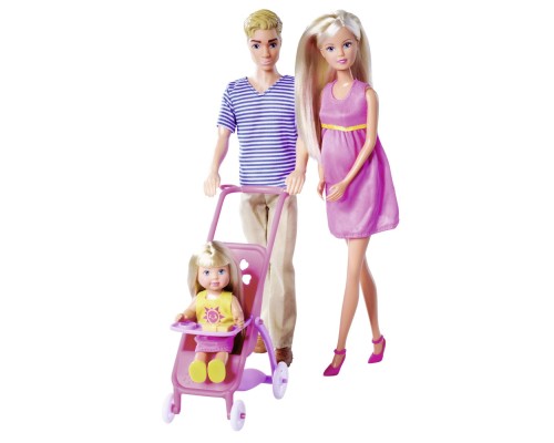 Лялька Simba набір Штеффі Щаслива родина (5733673)