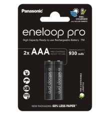 Акумулятор Panasonic AAA Eneloop 930mAh Pro NI-MH * 2 (BK-4HCDE/2CP)