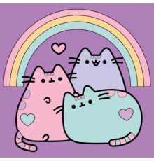 Картина по номерам Santi Пушин Пухнасті друзі 25*25см полотно кольорове (955022)