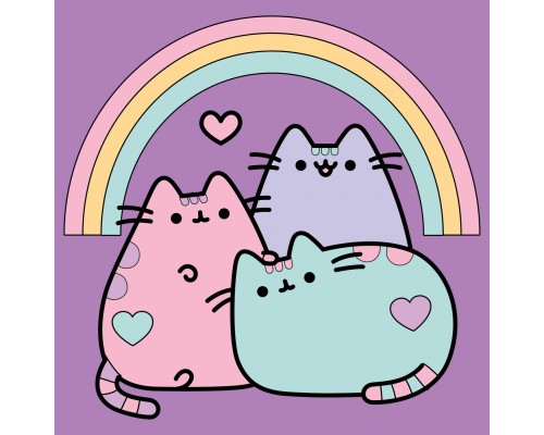 Картина по номерам Santi Пушин Пухнасті друзі 25*25см полотно кольорове (955022)