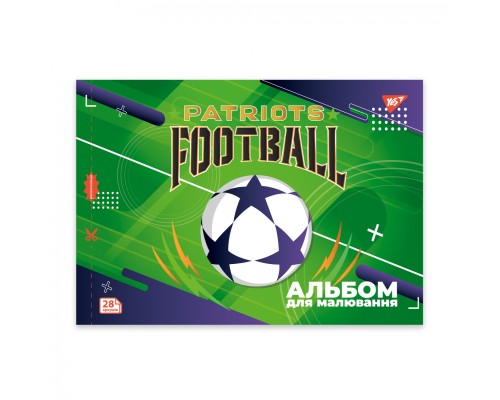 Альбом для малювання Yes А4 28 скоба, з перфорацією Football (130609)