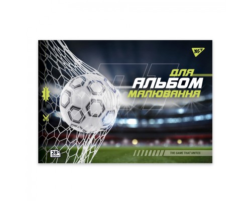 Альбом для малювання Yes А4 28 скоба, з перфорацією Football (130609)
