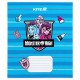 Зошит Kite Monster High, 12 аркушів, коса лінія (MH25-235)
